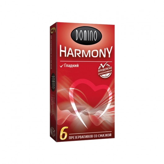Гладкие презервативы Domino Harmony - 6 шт. - Domino - купить с доставкой в Южно-Сахалинске