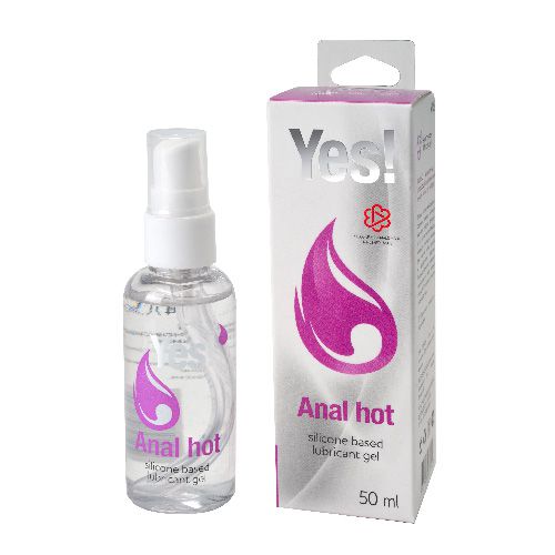 Согревающая силиконовая гель-смазка Yes Anal hot - 50 мл. - Sitabella - купить с доставкой в Южно-Сахалинске
