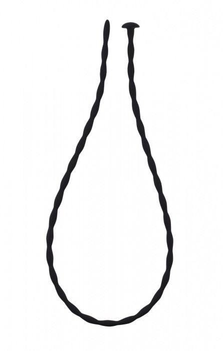 Черный уретральный массажер Glide Medium - 30 см. - Lola Games - купить с доставкой в Южно-Сахалинске