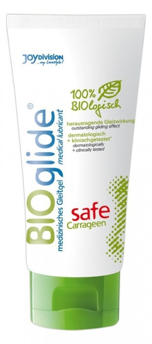 Гель-лубрикант на водной основе BIOglide safe Carrageen - 100 мл. - Joy Division - купить с доставкой в Южно-Сахалинске