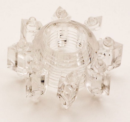 Прозрачное гелевое эрекционное кольцо-звезда - Toyfa Basic - в Южно-Сахалинске купить с доставкой