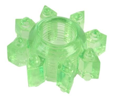 Зеленое эрекционное кольцо-звезда - Toyfa Basic - в Южно-Сахалинске купить с доставкой