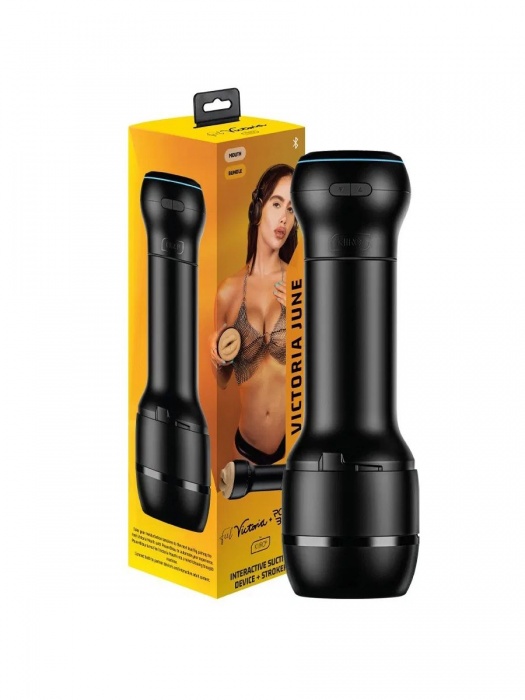 Мастурбатор-ротик с интерактивной насадкой PowerBlow   FeelVictoria Mouth - Kiiroo - в Южно-Сахалинске купить с доставкой