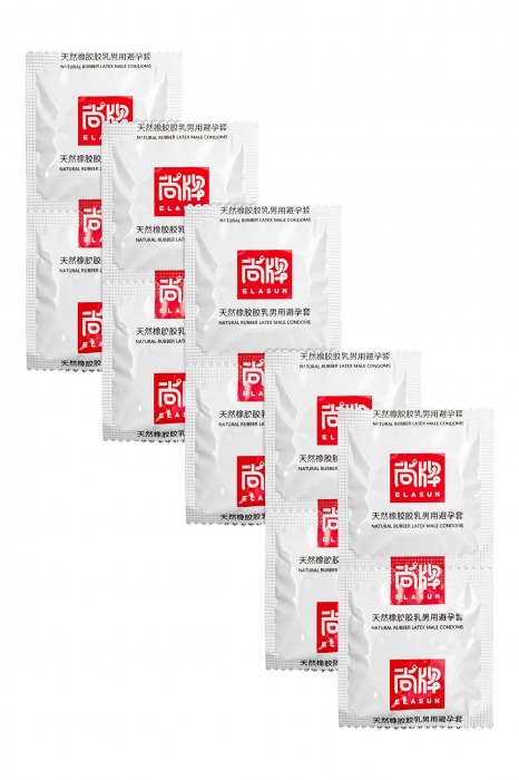Презервативы с точками и ребрами Elasun Ribbed and Dotted - 10 шт. - Elasun - купить с доставкой в Южно-Сахалинске