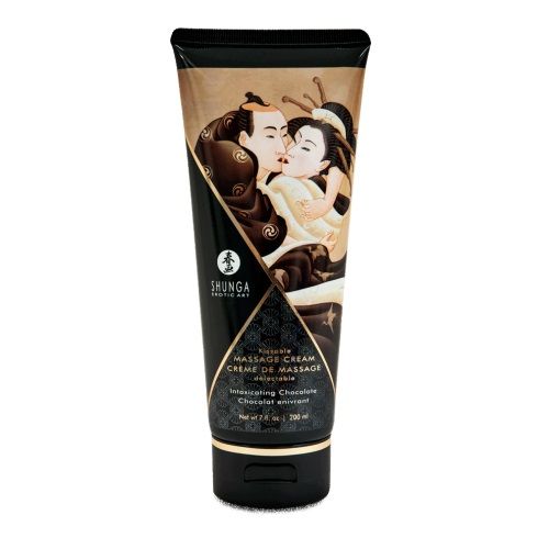 Массажный крем для тела с ароматом шоколада Intoxicating Chocolate - 200 мл. - Shunga - купить с доставкой в Южно-Сахалинске