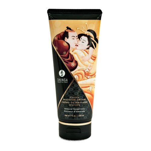 Массажный крем для тела с ароматом миндаля Almond Sweetness - 200 мл. - Shunga - купить с доставкой в Южно-Сахалинске