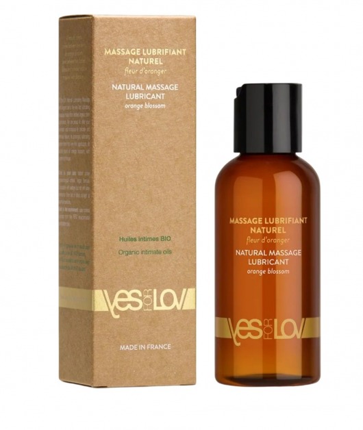 Натуральная массажная смазка Natural Lubricant Orange Blossom - 100 мл. - YESforLOV - купить с доставкой в Южно-Сахалинске