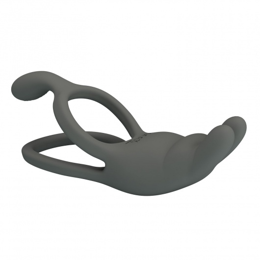 Серое эрекционное виброкольцо Dwayne - Baile - в Южно-Сахалинске купить с доставкой