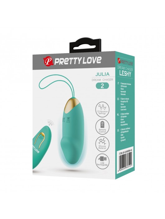 Зеленое виброяйцо Julia с пультом ДУ - Baile