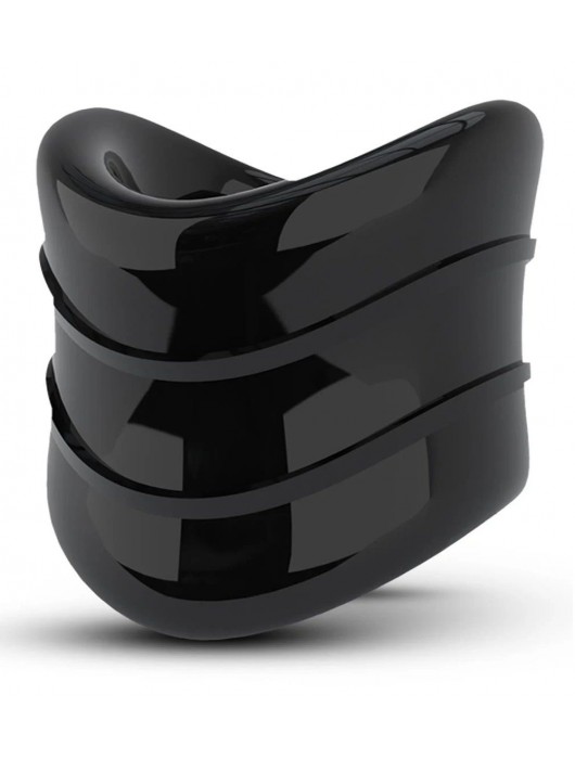 Черное эрекционное кольцо на мошонку Beef Ball Stretcher Snug X Long - Blush Novelties - в Южно-Сахалинске купить с доставкой