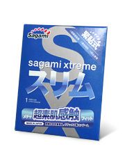 Презерватив Sagami Xtreme FEEL FIT 3D - 1 шт. - Sagami - купить с доставкой в Южно-Сахалинске