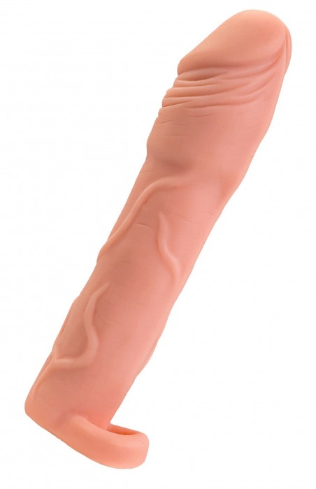 Телесная удлиняющая насадка с подхватом - 19 см. - ToyFa - в Южно-Сахалинске купить с доставкой