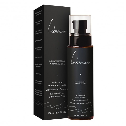 Интимный гель на водной основе с экстрактами нони и нима Luberium Natural Gel - 100 мл. - Luberium - купить с доставкой в Южно-Сахалинске
