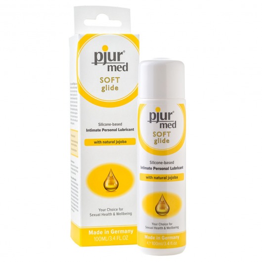 Силиконовый лубрикант с жожоба pjur MED Soft glide - 100 мл. - Pjur - купить с доставкой в Южно-Сахалинске