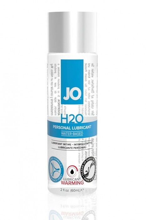 Возбуждающий лубрикант на водной основе JO Personal Lubricant H2O Warming - 60 мл. - System JO - купить с доставкой в Южно-Сахалинске