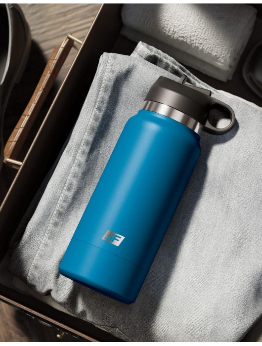 Смуглый мастурбатор-вагина в синей колбе F*ck Flask - Pipedream - в Южно-Сахалинске купить с доставкой