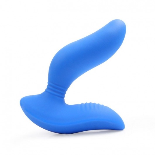 Синий вибромассажер простаты 3,5’’ Curve P-spot Massager - 12 см. - Erokay - в Южно-Сахалинске купить с доставкой