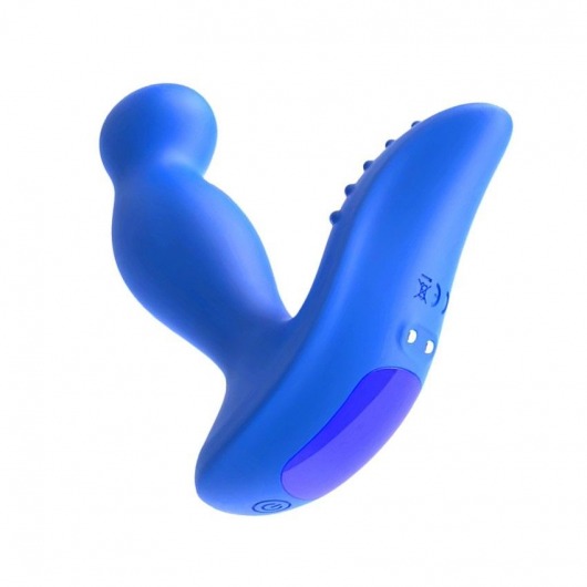 Синий вибромассажер простаты 3,5’’ P-spot Massager - 12,5 см. - Erokay - в Южно-Сахалинске купить с доставкой