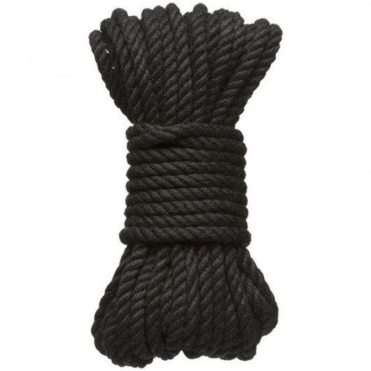 Черная верёвка для связывания и фиксации Bind Tie - 9,14 м. - Doc Johnson - купить с доставкой в Южно-Сахалинске