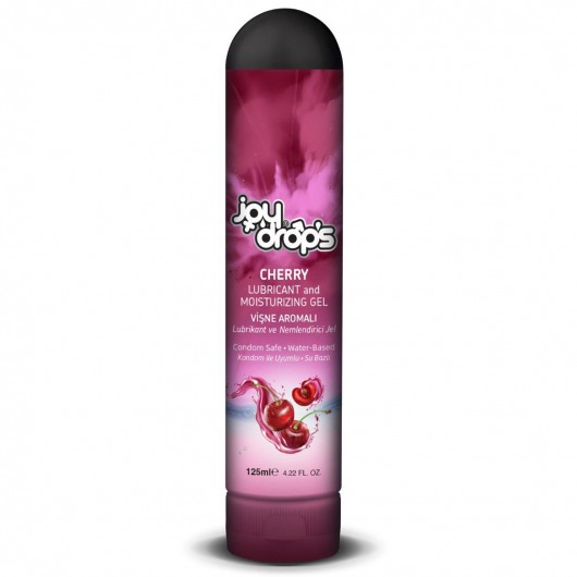 Смазка на водной основе Cherry с ароматом вишни -  125 мл. - JoyDrops - купить с доставкой в Южно-Сахалинске
