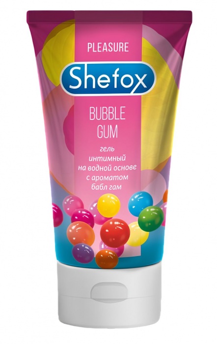 Интимная гель-смазка Shefox «Бабл гам» - 50 мл. - Shefox - купить с доставкой в Южно-Сахалинске