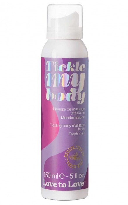 Массажная хрустящая пенка Tickle My Body Fresh Mint с ароматом мяты - 150 мл. - Love to Love - купить с доставкой в Южно-Сахалинске
