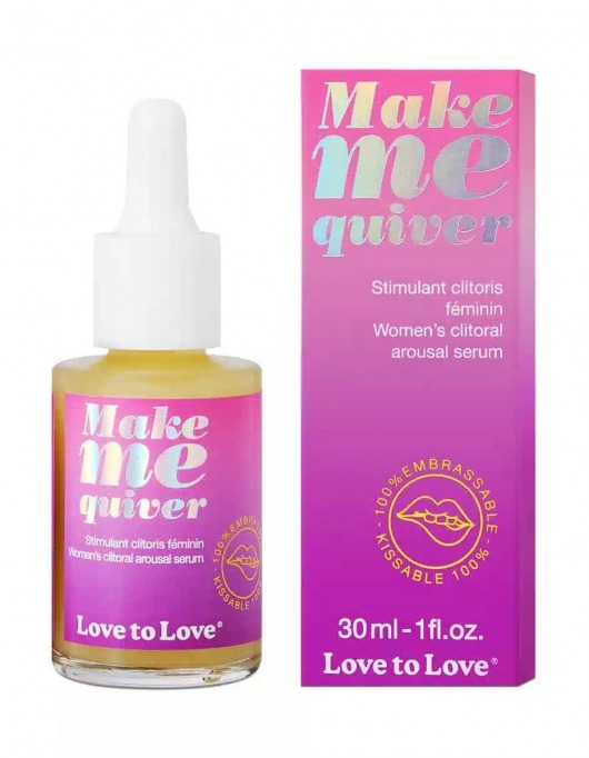 Возбуждающие капли для клитора Make Me Quiver - 30 мл. - Love to Love - купить с доставкой в Южно-Сахалинске
