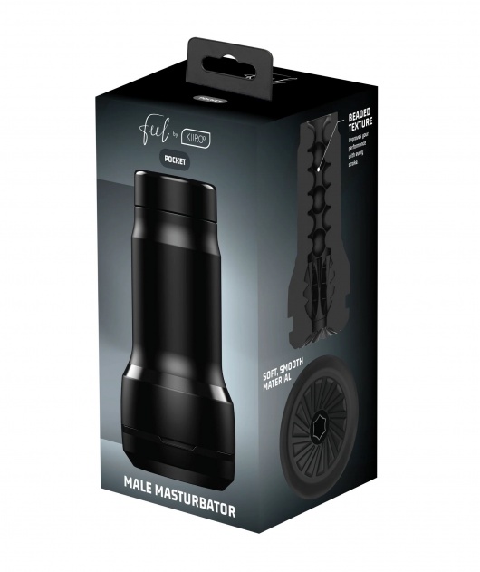 Черный мастурбатор Feel Pocket Stroker - Kiiroo - в Южно-Сахалинске купить с доставкой