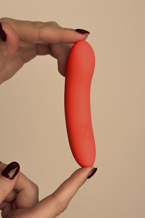 Коралловый мини-вибратор Atom - 11,5 см. - Le Frivole