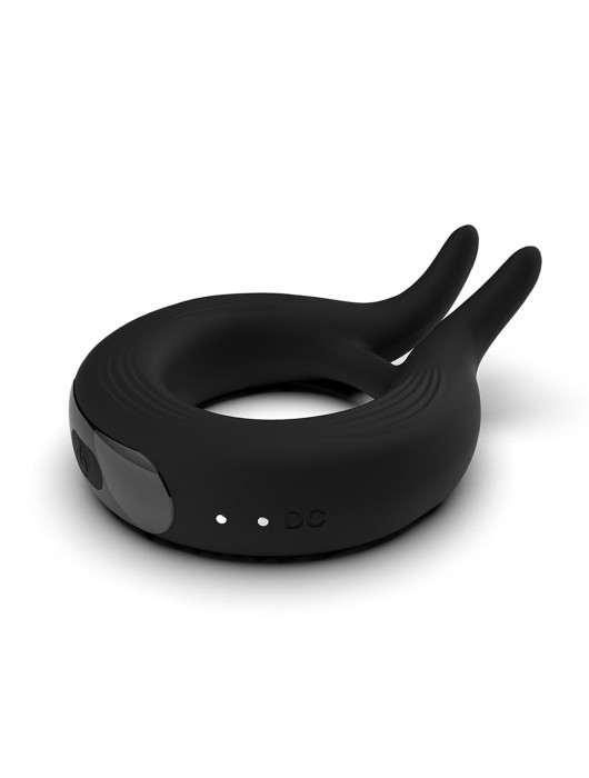 Черное эрекционное кольцо Marry Me Rechargeable Vibrating Cockring - Adrien Lastic - в Южно-Сахалинске купить с доставкой