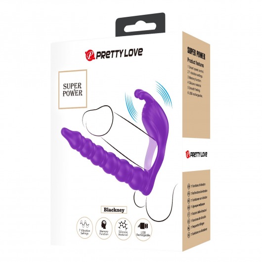 Лиловая насадка для двойного проникновения Blackney - Baile - купить с доставкой в Южно-Сахалинске