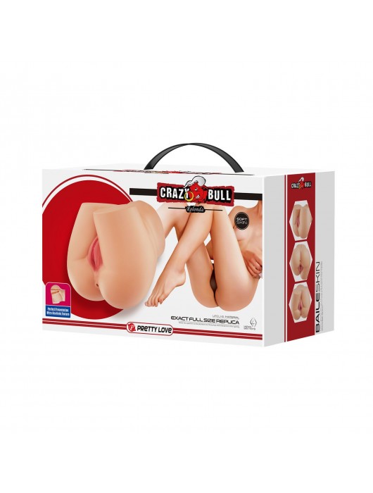 Телесный мастурбатор-полуторс Rolonda - Baile - в Южно-Сахалинске купить с доставкой