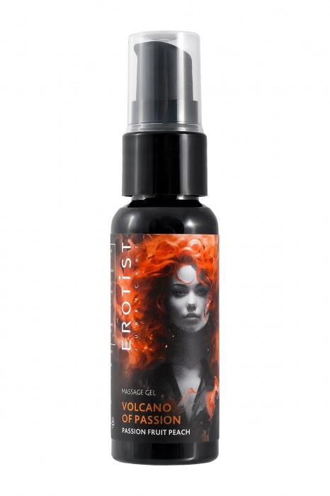 Гель с эффектом вибрации Volcano Of Passion со вкусом персика и маракуйи - 25 мл. - Erotist Lubricants - купить с доставкой в Южно-Сахалинске