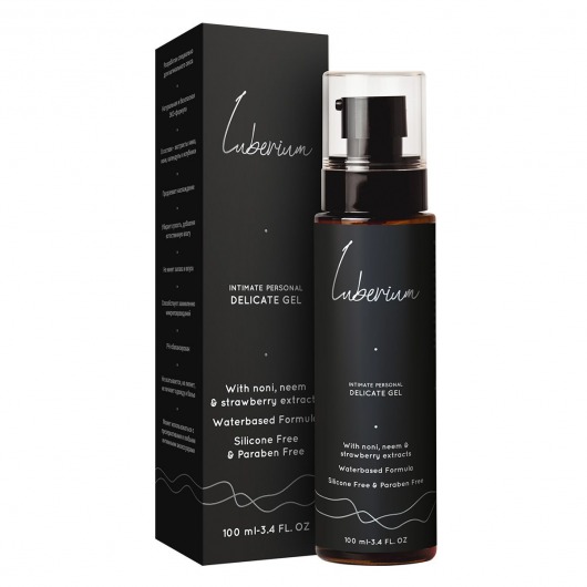 Интимный гель с экстрактами нони, нима и клубники Luberium Delicate Waterbased - 100 мл. - Luberium - купить с доставкой в Южно-Сахалинске