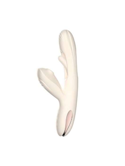 Хай-тек вибратор с таппингом и вакуумом Angela - 21,8 см. - BeYourLover