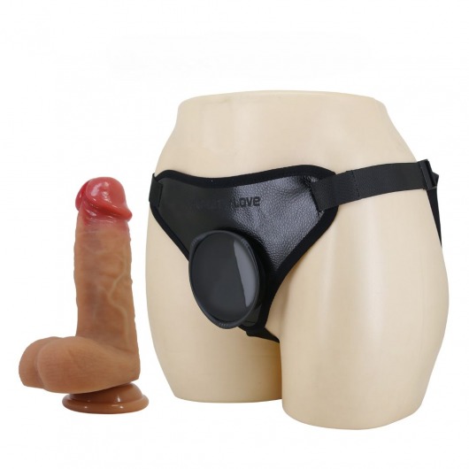 Страпон с универсальным поясом Fogg - 17,5 см. - Baile - купить с доставкой в Южно-Сахалинске