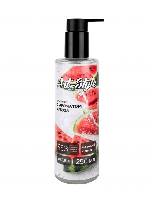 Лубрикант на водной основе Art-Style с ароматом арбуза - 250 мл. - Art-Style - купить с доставкой в Южно-Сахалинске