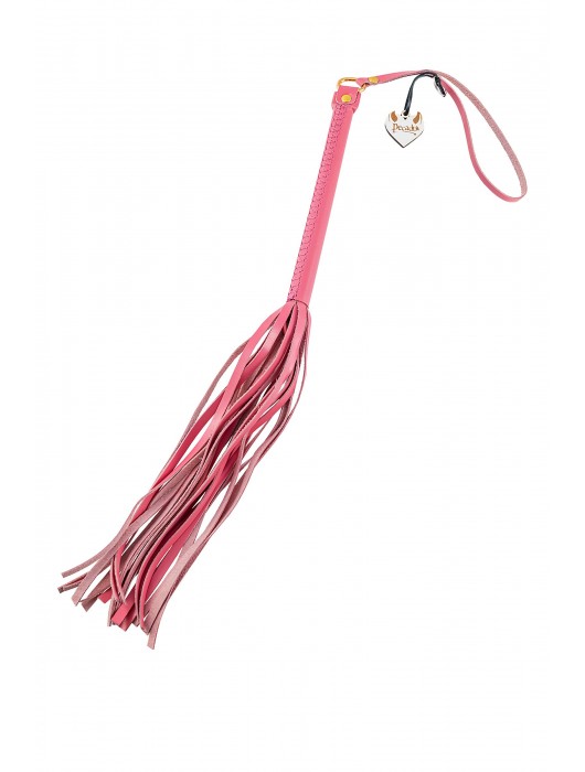 Розовая кожаная плеть - 50 см. - Pecado - купить с доставкой в Южно-Сахалинске