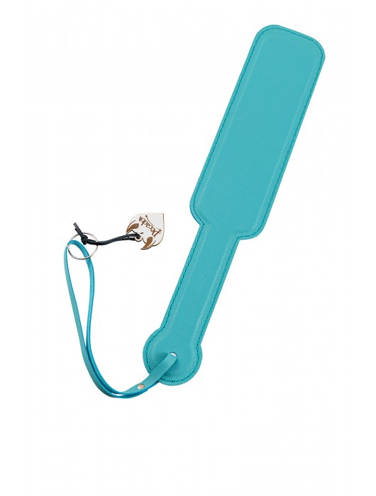 Голубой кожаный пэддл - 37 см. - Pecado - купить с доставкой в Южно-Сахалинске