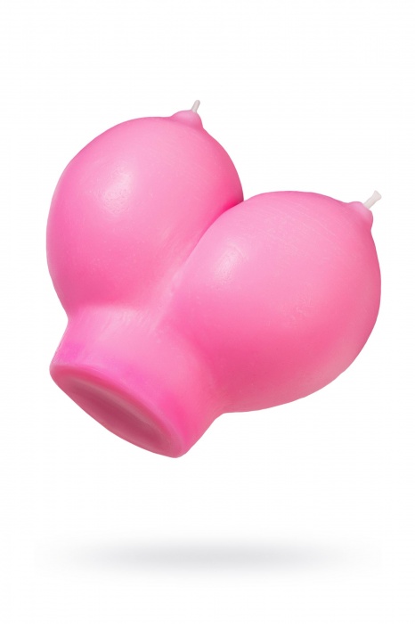 Розовая свеча «Сиськи» - 150 гр. - Pecado - купить с доставкой в Южно-Сахалинске