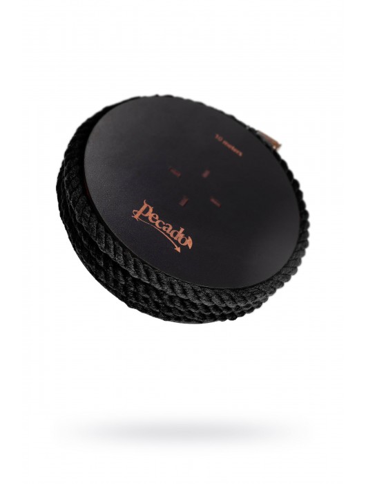 Черная веревка для шибари на катушке - 10 м. - Pecado - купить с доставкой в Южно-Сахалинске