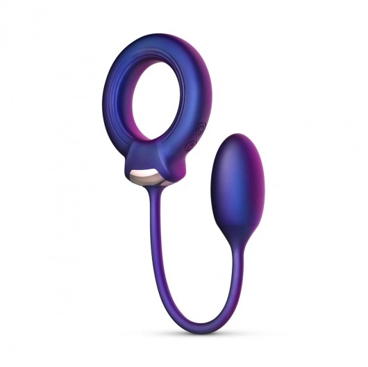 Фиолетовое эрекционное виброкольцо с анальным шариком Eclipse - ONE DC B.V. - в Южно-Сахалинске купить с доставкой