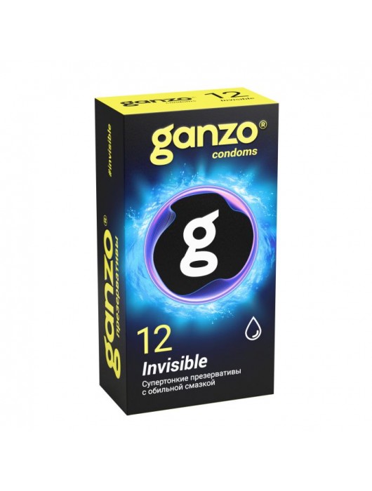 Супертонкие презервативы Ganzo Invisible - 12 шт. - Ganzo - купить с доставкой в Южно-Сахалинске