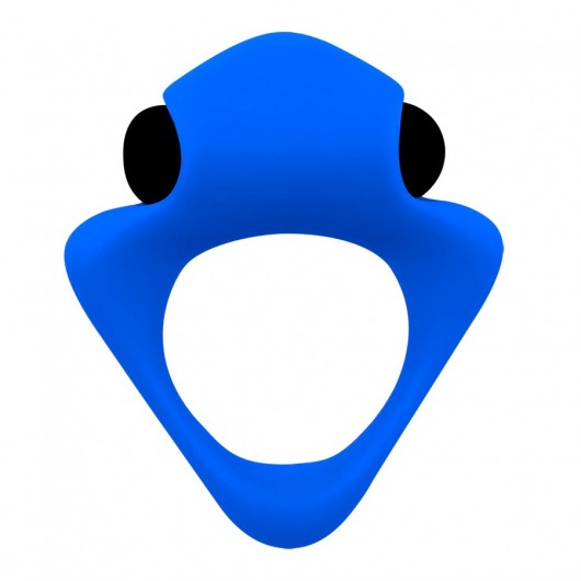 Синее эрекционное кольцо Wooomy Tribeс с вибрацией - Adrien Lastic - в Южно-Сахалинске купить с доставкой