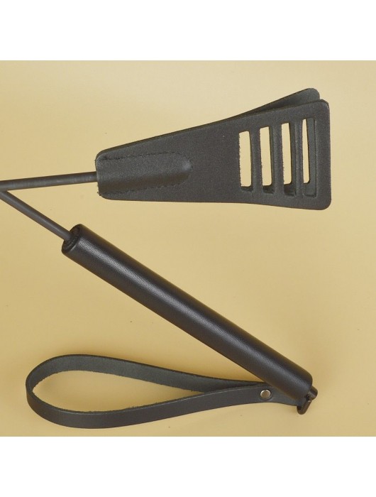 Черный кожаный стек «Сириус» - 60 см. - Sitabella - купить с доставкой в Южно-Сахалинске