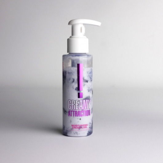 Увлажняющий крем-гель для тела с ароматом ежевики Creamy Attraction Blackberry - 100 мл. - INTT - купить с доставкой в Южно-Сахалинске