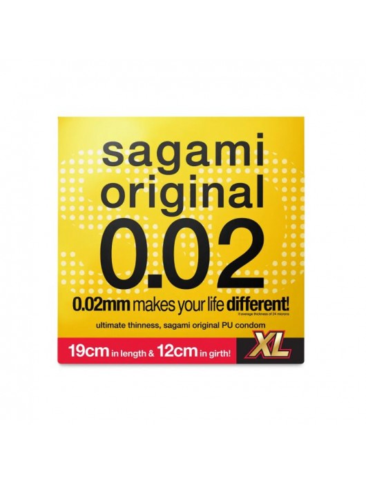 Презерватив увеличенного размера Sagami Original 0.02 XL-size - 1 шт. - Sagami - купить с доставкой в Южно-Сахалинске