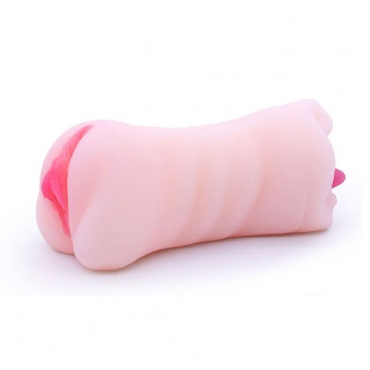 Телесный двусторонний мастурбатор - вагина и ротик - Boys of Toys - в Южно-Сахалинске купить с доставкой