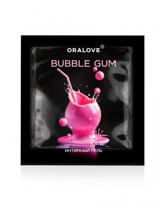 Саше съедобной оральной смазки OraLove с ароматом бабл-гам - 3 гр. - Биоритм - купить с доставкой в Южно-Сахалинске