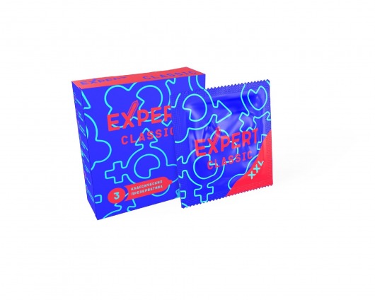 Презервативы увеличенного размера Expert Classic XXL - 3 шт. - Expert - купить с доставкой в Южно-Сахалинске